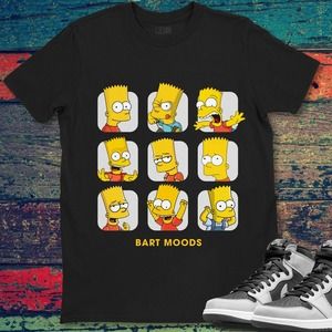 Bart Simpson Moods The Simpson Family Cute Face Unisex Gift T-Shirt Shirt